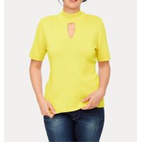 Sweatshirt with cashmere, yellow