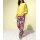 Designer-Druckhose, pink-bunt