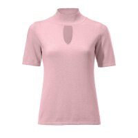 Sweatshirt with cashmere, rosé
