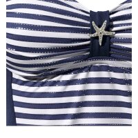 Tankini, marine-weiß, D-Cup