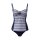 Tankini, marine-weiß, D-Cup