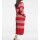 Designer-Longstrickjacke, rot-ecru