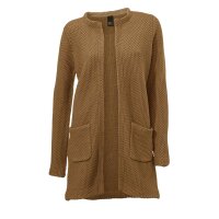 Longstrickjacke, braun