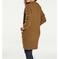Longstrickjacke, braun