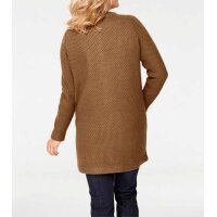 Longstrickjacke, braun