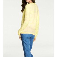 Designer-Cardigan m. Kaschmir, gelb
