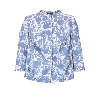 Short blazer, blue-ecru