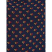 Print blouse, navy-bordeaux