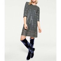 Sequin dress, blue - ecru