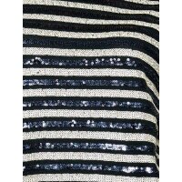 Sequin dress, blue - ecru