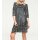 Sequin dress, blue - ecru