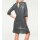 Sequin dress, blue - ecru