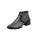Lederstiefelette m. Nieten, schwarz