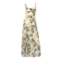 Georgette-Maxikleid, bunt