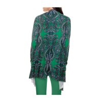 Print cardigan, green-multicolour