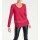 Designer-Bluse m. Perlen, fuchsia