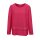 Designer-Bluse m. Perlen, fuchsia