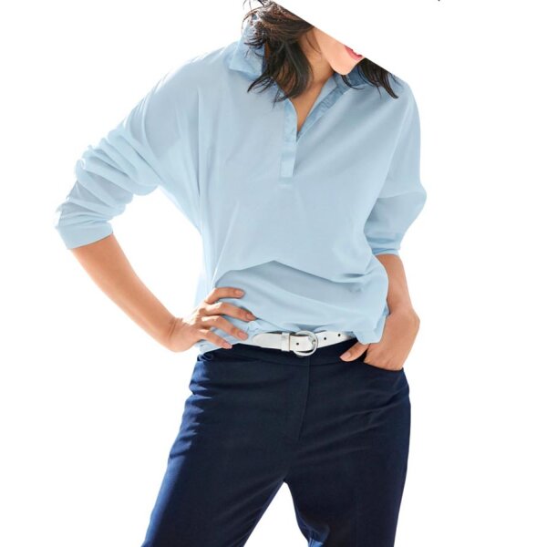 Bluse, hellblau