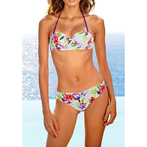 Bandeau-Bikini, bunt