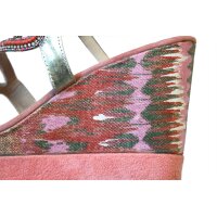 Wedge sandal, coral