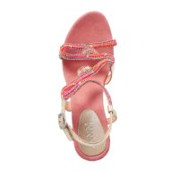 Wedge sandal, coral
