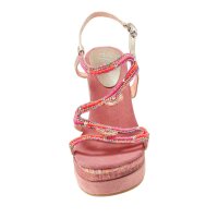 Wedge sandal, coral