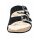 Pantolette m. Webpelz, schwarz
