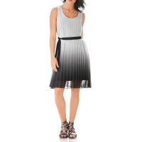 Designer-Chiffonkleid, grau