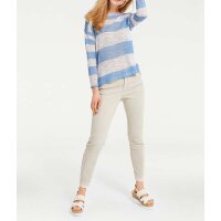 Pullover, blau-ecru