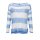 Pullover, blau-ecru