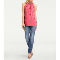 Sequin top, coral