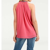 Sequin top, coral
