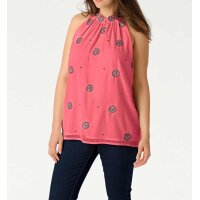 Sequin top, coral