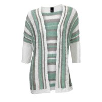Cardigan,ecru-silber-mint