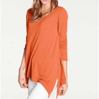 Feinstrickpullover, orange