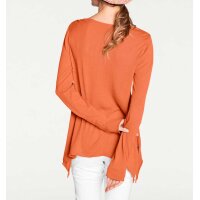Fine knit sweater, orange