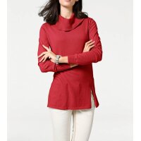 Designer-Rollkragenpullover, rot