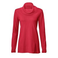 Turtleneck sweater, red