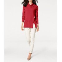 Designer-Rollkragenpullover, rot