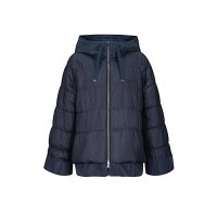 Designer-Materialmix-Steppjacke, marine