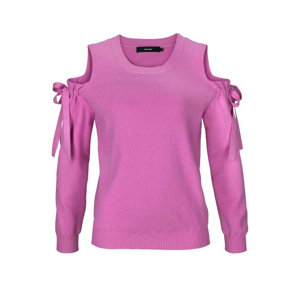 Marken-Pullover m. Cut-Outs, pink