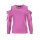 Marken-Pullover m. Cut-Outs, pink