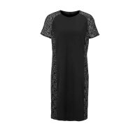 Cocktail dress with lace, black