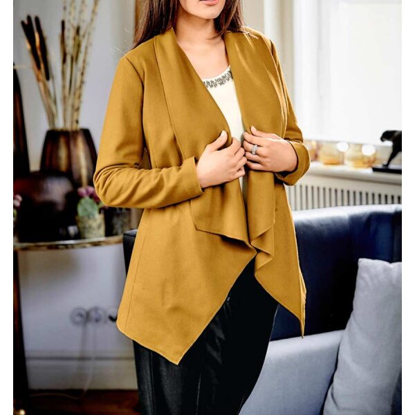 Fleece jacket, yellow