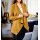 Fleece jacket, yellow