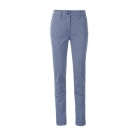 Stretchhose, blau-schwarz-weiß