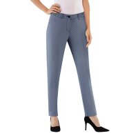 Stretchhose, blau-schwarz-weiß