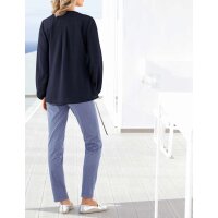 Stretchhose, blau-schwarz-weiß