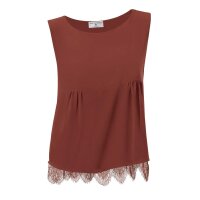 Designer-Spitzentop, terracotta