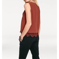 Lace top, terracotta